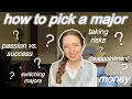 how to choose a college major find what you love STEM vs humanities money disappointment