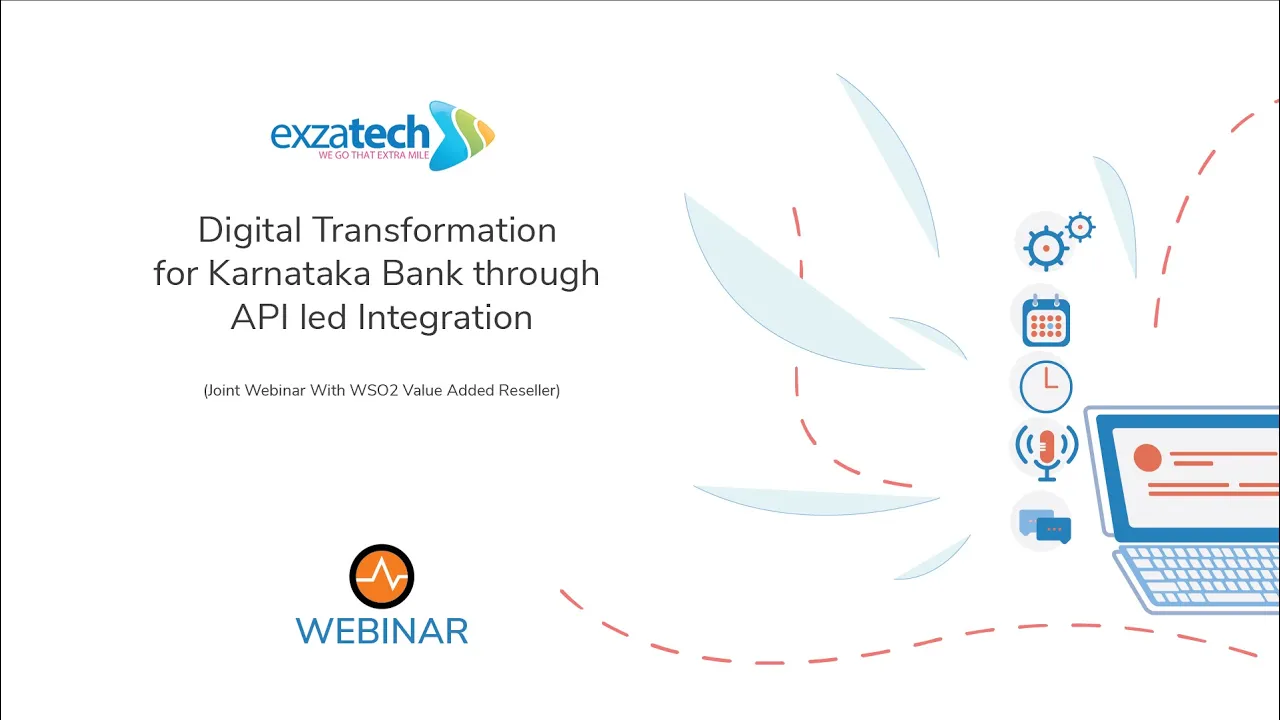 Digital Transformation for Karnataka Bank Through API led Integration, WSO2 Webinar