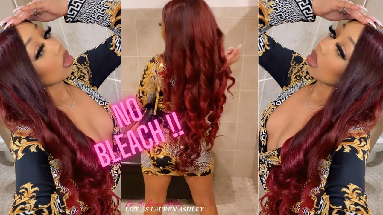 DYING HAIR RED USING LOREAL HICOLOR HILIGHTS | DETAILED