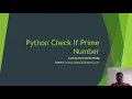 2 - Python Check if prime number