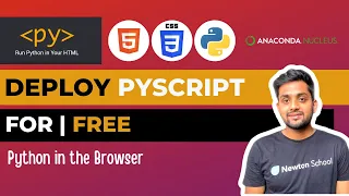 PyScript deployment for free Learn how to deploy pyScript Application