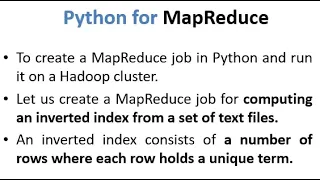 Python for MapReduce Practical Implementation