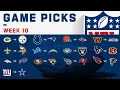 NFL Week 10 Game Picks