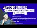 Asynchronous programming crash course in JavaScript Callbacks Promises Async Await in 13 min