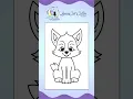 LunaCat Color - Baby Wolf Coloring Page