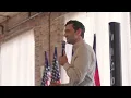 The draft-dodging crook president Jon Ossoff in Columbus GA 08 18 2026
