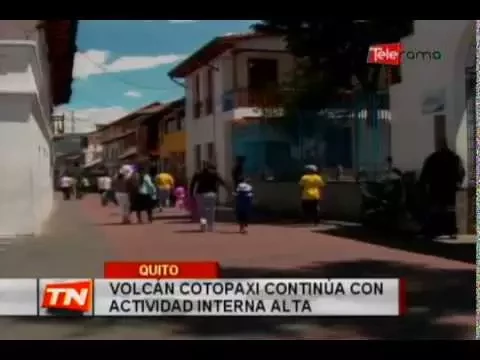 Volcán Cotopaxi continúa con actividad interna alta