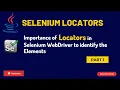 selenium tutorial for beginners locators in selenium webdriver Selenium Locators Part 1