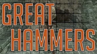 Dark Souls 2 - ALL GREAT HAMMERS Max Upgrades Move Sets