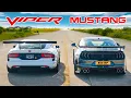 Download Lagu TUNED Dodge Viper v Ford Mustang: DRAG RACE