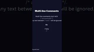 PHP Comments in Hindi PHP Tutorial In Hindi In 2024