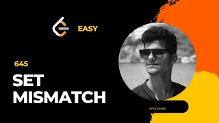 JAVA 645 Set Mismatch HINDI leedcode