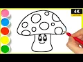 mushroom drawing how to draw mushroom easy drawing mushroom drawing step by step By Arya