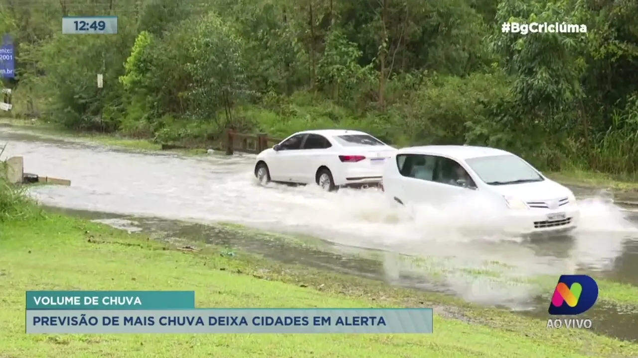 Previsão de chuva intensa segue na região Sul do Estado