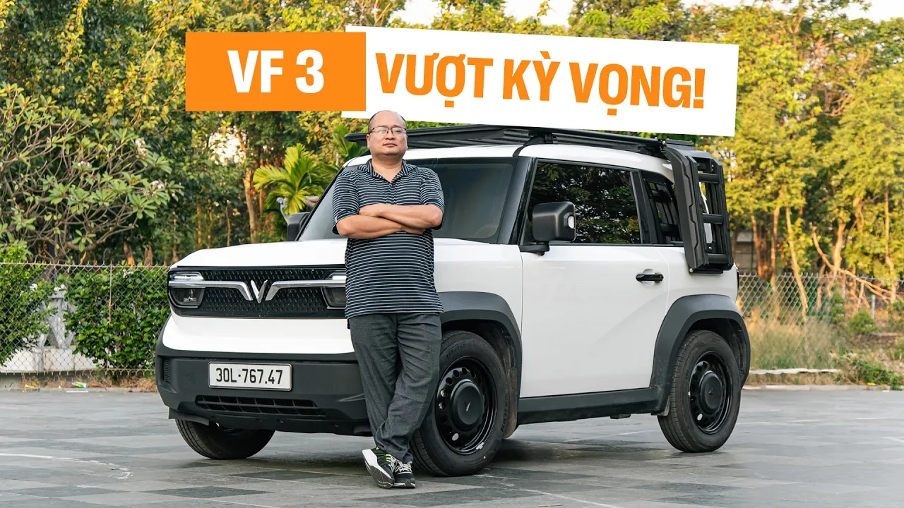 Outline Video Mua VinFast VF 3 cho vợ nhưng lại dùng thường xuyên: ‘Thay đổi hẳn thói quen, nuôi rẻ như xe máy’