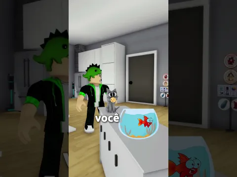 ELE ACHOU QUE A MIAU QUERIA COMER O PEIXE NO ROBLOX