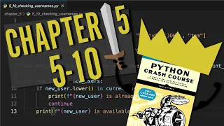 Python Crash Course Chapter 5 Try It Yourself 5-10 Beginner Python Problem Walkthrough