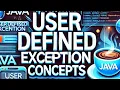 CS3391 How to Create User Defined Exception in Java in Tamil Custom Exception Java Tutorials