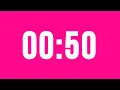 50 Second Countdown Timer No Music With Alarm Clock At The End