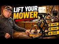 Best Way to Lift a Riding Lawn Mower for Blade Changes Deck Service MoJack ZR 350