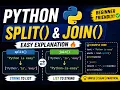 Python String split and join Methods Easy Explanation for Beginners