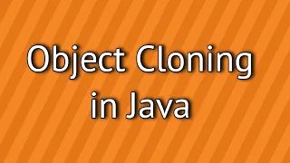 Object Cloning in Java