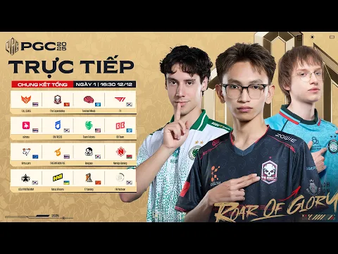 Video Thumbnail: 🏆[PGC 2025] CHUNG KẾT TỔNG - NGÀY 1: 🇻🇳 TE, 🇰🇷 T1, TWIS, 🇺🇦 NAVI, 🇹🇭 FS, 🇺🇸 FLC, BB, 🇪🇺 VP, 🇨🇳17,...