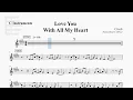 Love You With All My Heart by Crush | Music Sheet for C Instruments