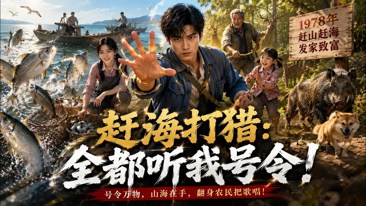重生1978,他一聲令下魚獸全聽命!趕海打獵瘋狂斂財,帶著全家全村一路暴富