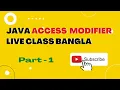 Access Modifier in Java Live Bangla Class - 01 Access Modifier in Programming Coding With Dada
