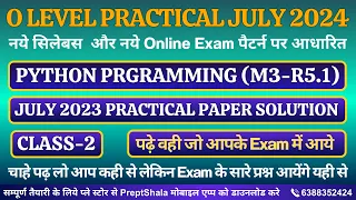 Day-2 Python Practical O Level Practical Python Programming Practical O Level PreptShala
