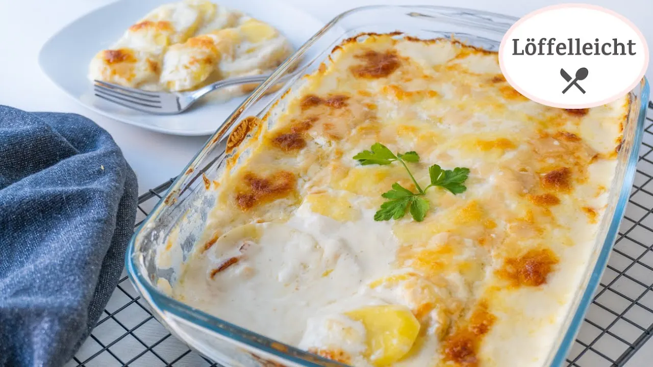 Kartoffelgratin | Kartoffelauflauf | ohne Vorkochen. 