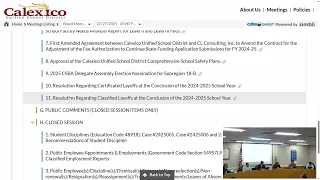 CUSD Regular Board Meeting - February 27 2025