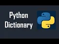 18 Dictionary in python