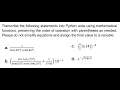 Transcribing mathematical formula into Python code PART 2