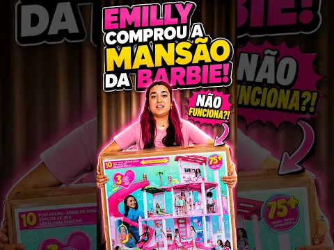 EMILLY COMPROU A MANSÃO DA BARBIE! 😱💖#shorts #emillyvickof #leozinho077