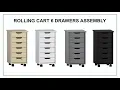 6 Drawers Rolling Cart Assembly