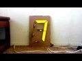 Cardboard 7-segment display Arduino