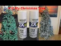 Spray paint my Christmas tree from green to white
