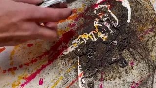 Kari Byron Creating the Black Powder Cover Art Canvas by James Morehead