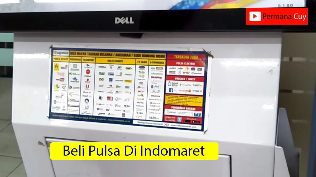 Cara mudah beli pulsa di indomart