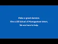 Hire a UB School of Management Intern