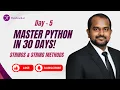 Master Python in 30 days Youtube Series