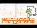 How to Compare two files using Notepad