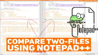 How to Compare two files using Notepad