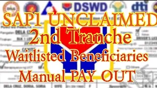 Download SAP1 UNCLAIMED 2nd Tranche Masterlist Waitlisted Beneficiaries Manual PAY OUT (Alabang) MP3