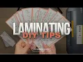 How to LAMINATE savings challenges DIY Laminating tips
