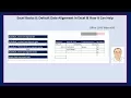 Excel Basics 8 Default Data Alignment In Excel How it Can Help