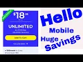 Hello Mobile 18 33 a Month Unlimited Huge Savings