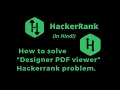 Designer PDF Viewer HackerRank Solution Explained in Hindi coding4u